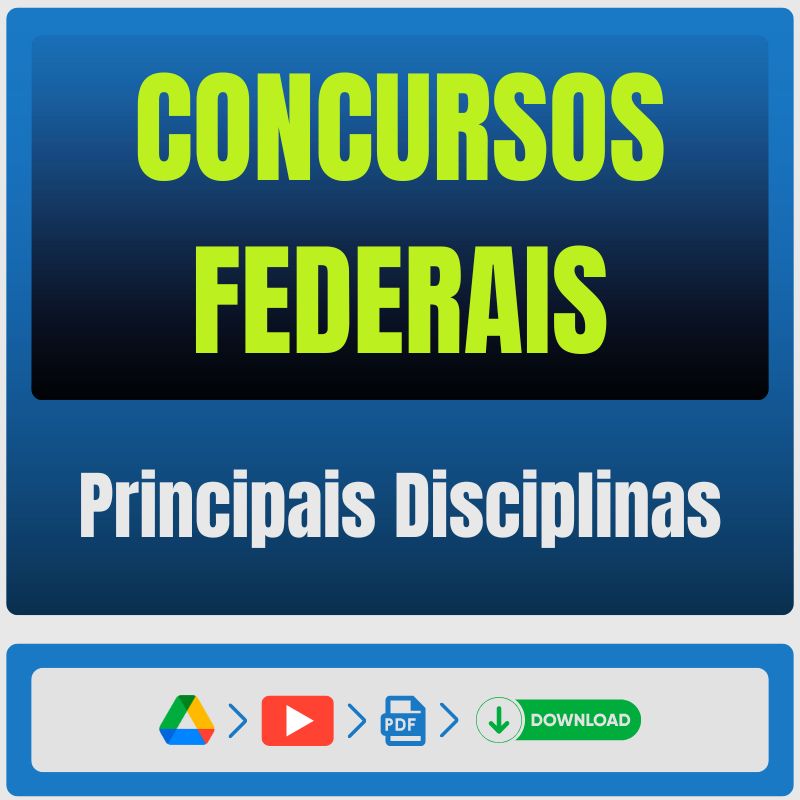 Concursos Federais - Pacote Principais Disciplinas - Pacote