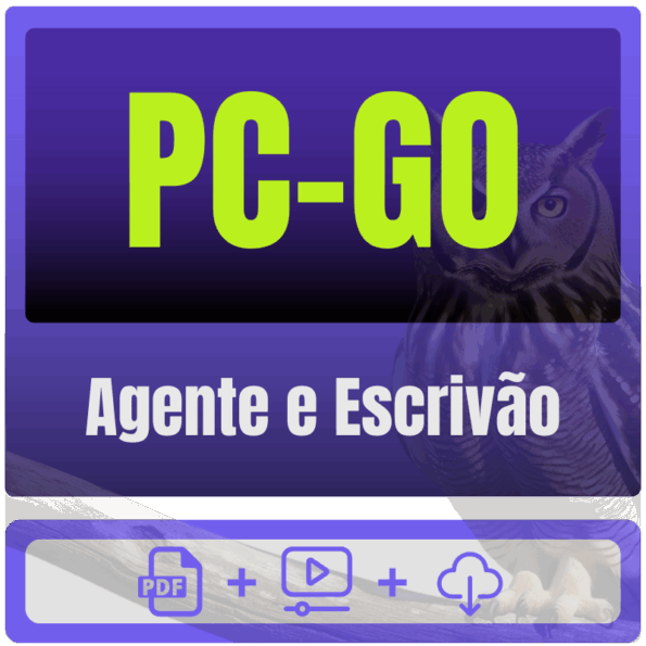 PC-GO (Agente e Escrivão) Pacote Completo - Rateio de Curso | Rateio Concursos | Melhor Site de Rateio de Cursos