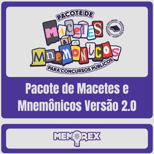Pacote de Macetes e Mnemônicos (Versão 2.0) - Memorex
