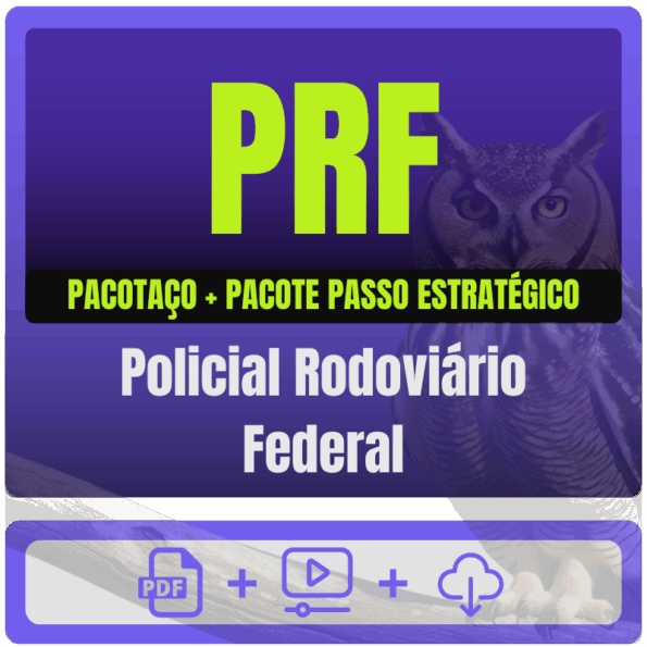PRF (Policial Rodoviário Federal) Pacotaço - Pacote Teórico + Pacote Passo Estratégico