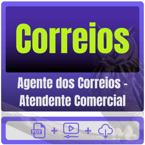 Correios (Agente dos Correios - Atendente Comercial) Pacote Completo