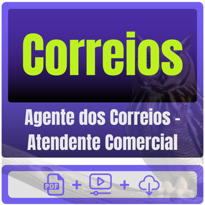 Correios (Agente dos Correios - Atendente Comercial) Pacote Completo