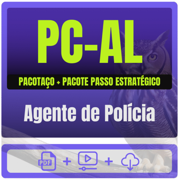 PC-AL (Agente de Polícia) Pacotaço - Pacote Teórico + Pacote Passo Estratégico