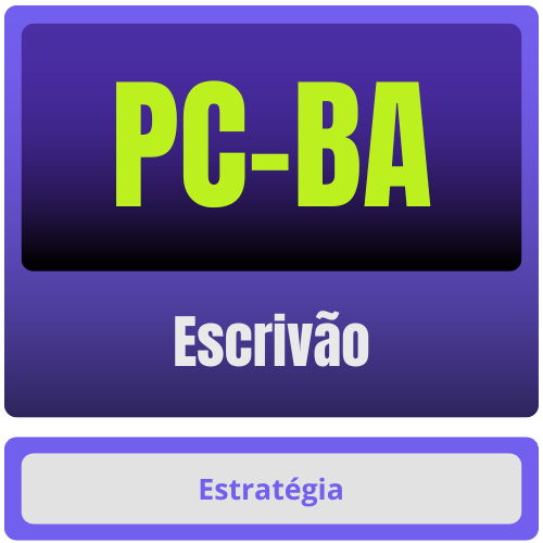 PC-BA (Escrivão) Pacote - Rateio de Curso | Rateio Concursos | Melhor Site de Rateio de Cursos