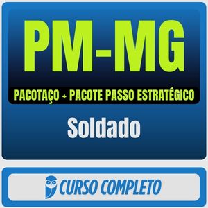 PM-MG (Soldado) Pacotaço - Pacote Teórico + Pacote Passo Estratégico - 2026