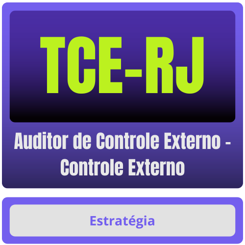 TCE-RJ (Auditor de Controle Externo - Controle Externo) Pacote