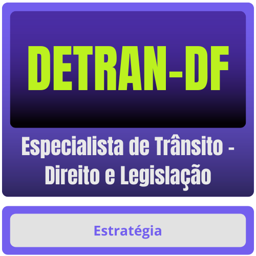 DETRAN-DF (Especialista de Trânsito - Direito e Legislação) Pacote