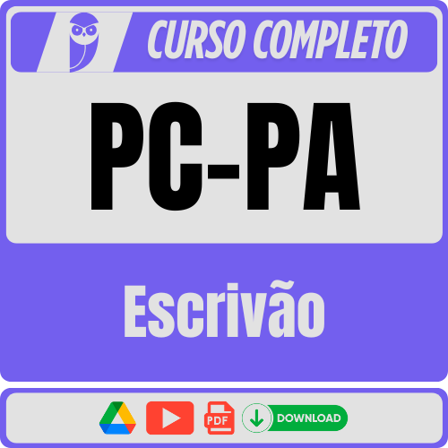 PC-PA (Escrivão) Pacote Completo - Rateio de Curso | Rateio Concursos | Melhor Site de Rateio de Cursos
