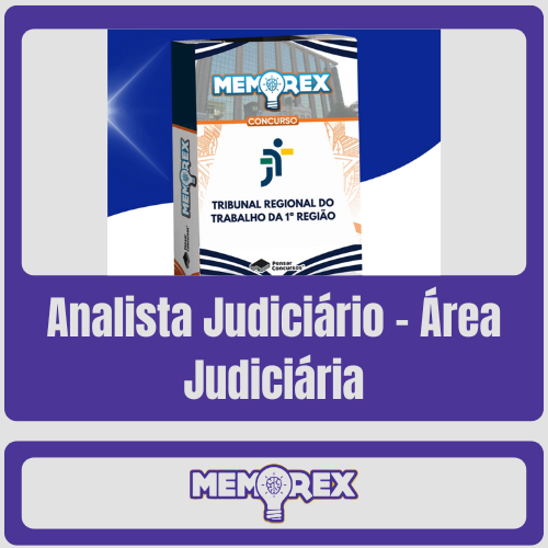 Memorex TRT 1 RJ (Analista Judiciário - Área Judiciária) - Somente PDF