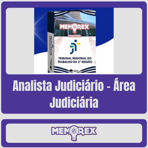 Memorex TRT 2 SP (Analista Judiciário - Área Judiciária) - Somente PDF
