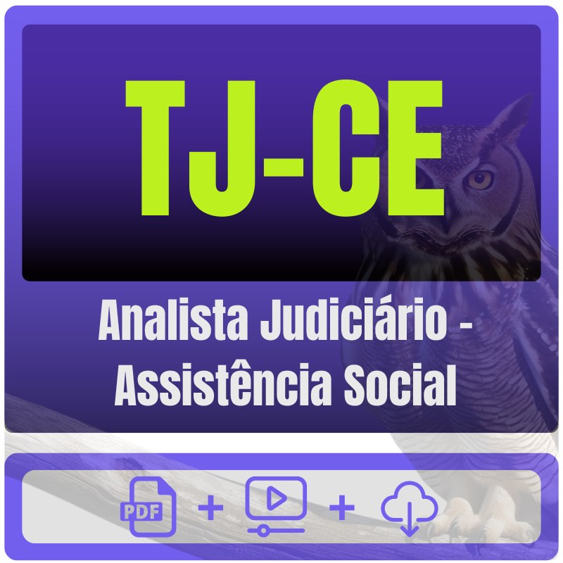 TJ-CE (Analista Judiciário - Assistente Social) Pós-Edital - 2026 - Rateio de Curso | Rateio Concursos | Melhor Site de