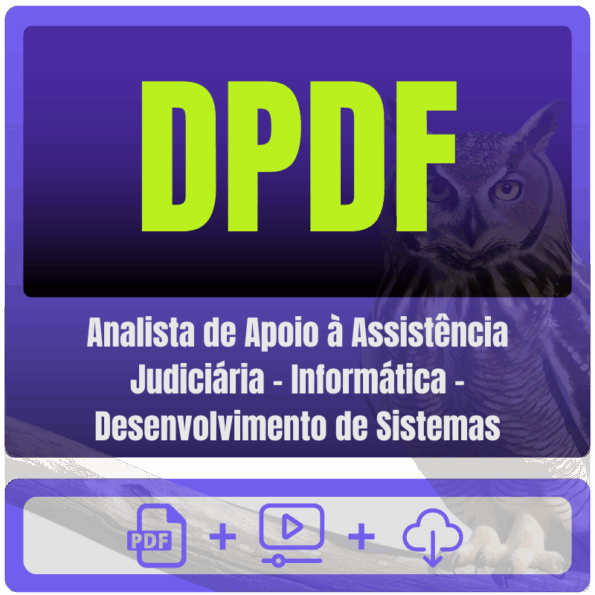 DPDF (Analista de Apoio à Assistência Judiciária - Informática - Desenvolvimento de Sistemas) Pacote