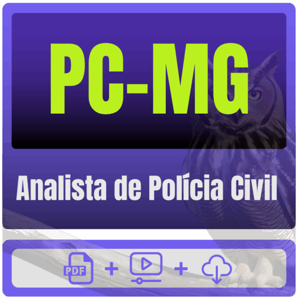 PC-MG (Analista de Polícia Civil) Pacote de Conhecimentos Básicos - Rateio de Curso | Rateio Concursos | Melhor Site de