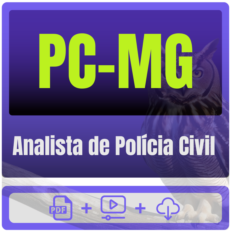 PC-MG (Analista de Polícia Civil) Pacote de Conhecimentos Básicos - Rateio de Curso | Rateio Concursos | Melhor Site de