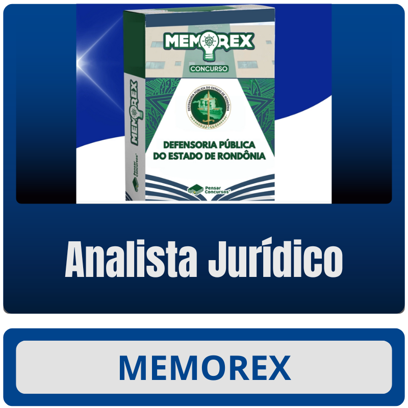 Memorex DPE RO (Analista Jurídico) - Somente PDF