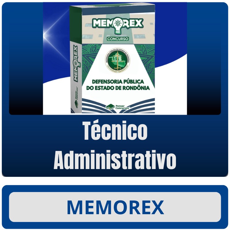 Memorex DPE RO (Técnico Administrativo) - Somente PDF