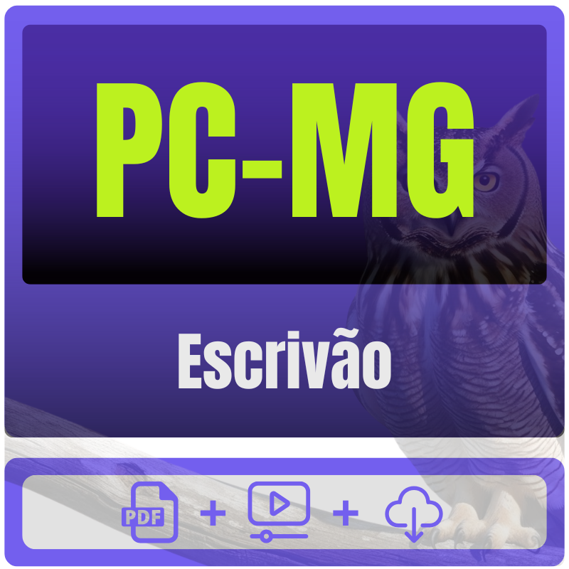PC-MG (Escrivão) Pacote Completo