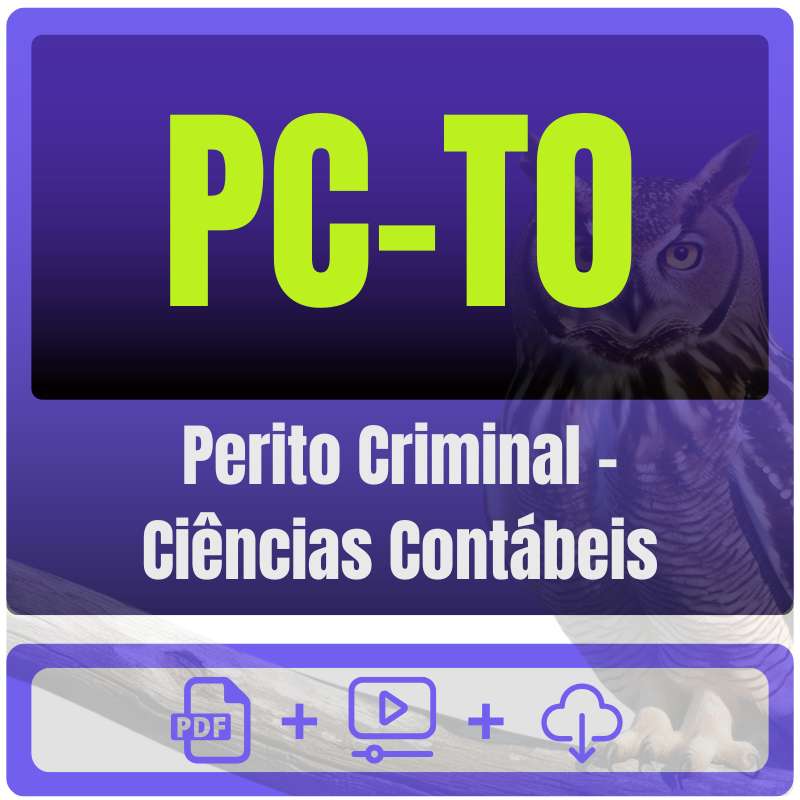 PC-TO (Perito Criminal - Ciências Contábeis) Pacote Completo