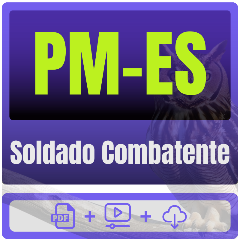 PM-ES (Soldado Combatente) Pós-Edital - 2026 - Rateio de Curso | Rateio Concursos | Melhor Site de Rateio de Cursos
