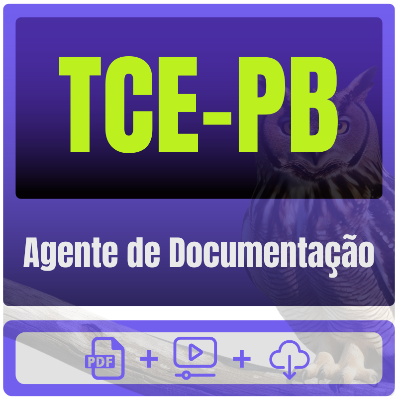 TCE-PB (Agente de Documentação) Pacote