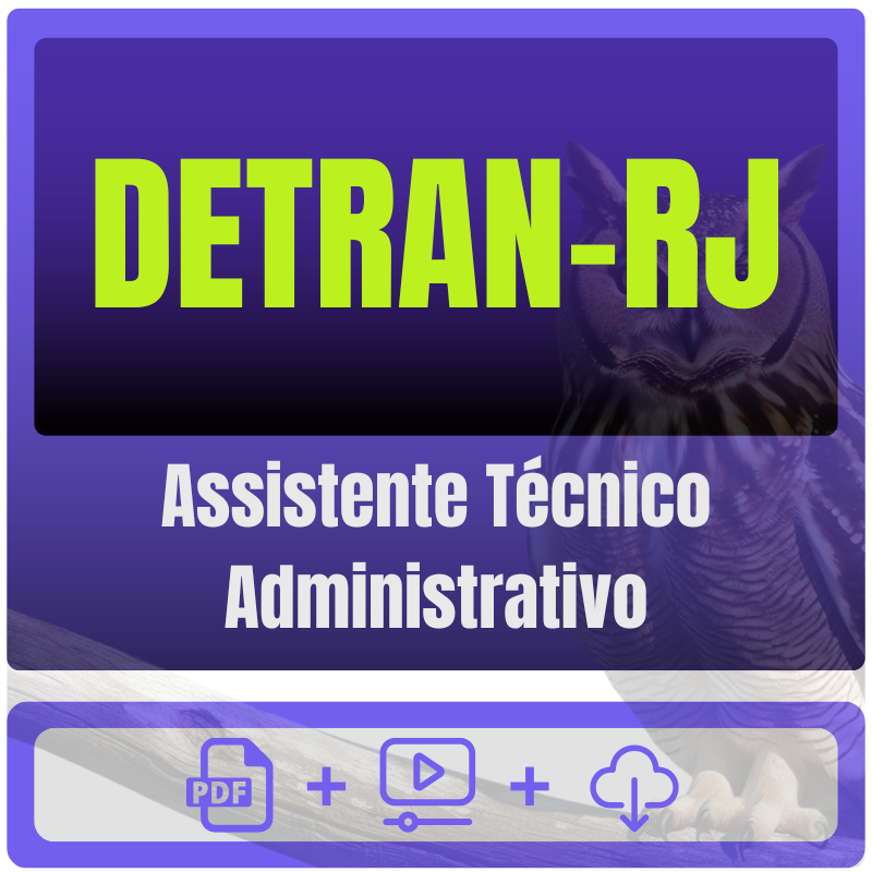 DETRAN-RJ (Assistente Técnico Administrativo) Pacote Completo