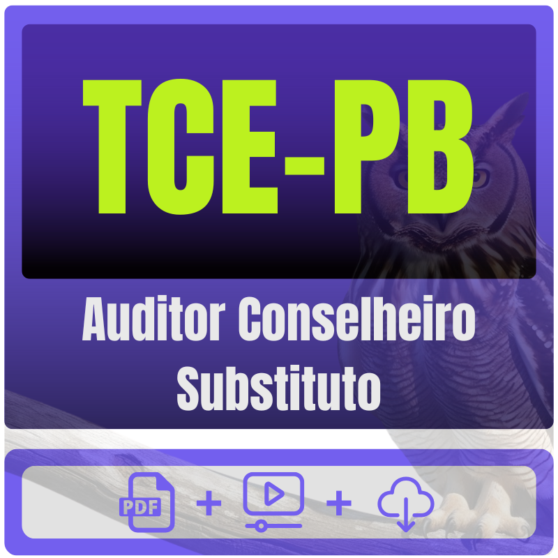 TCE-PB (Auditor Conselheiro Substituto) Pacote