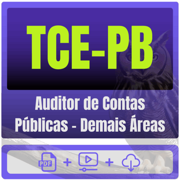 TCE-PB (Auditor de Contas Públicas - Demais Áreas) Pacote
