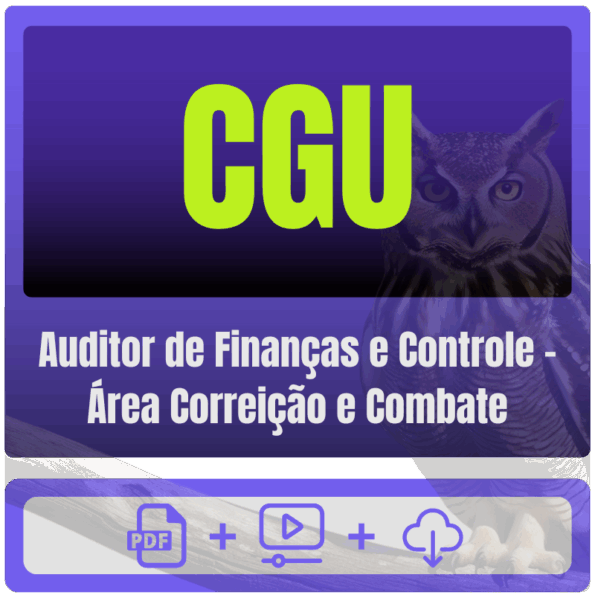 CGU (Auditor de Finanças e Controle - Área Correição e Combate) Pacote