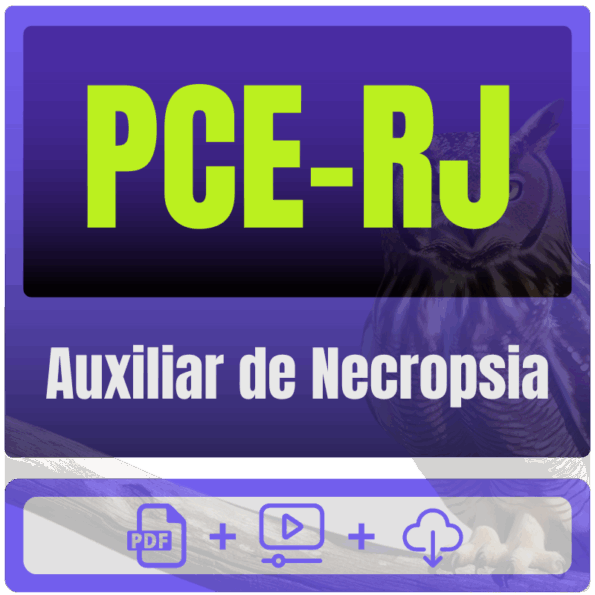 PCE-RJ (Auxiliar de Necropsia) Pacote Completo