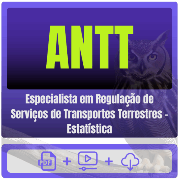 ANTT (Especialista em Regulação de Serviços de Transportes Terrestres - Estatística) Pacote