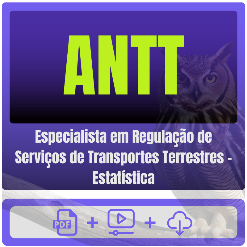 ANTT (Especialista em Regulação de Serviços de Transportes Terrestres - Estatística) Pacote