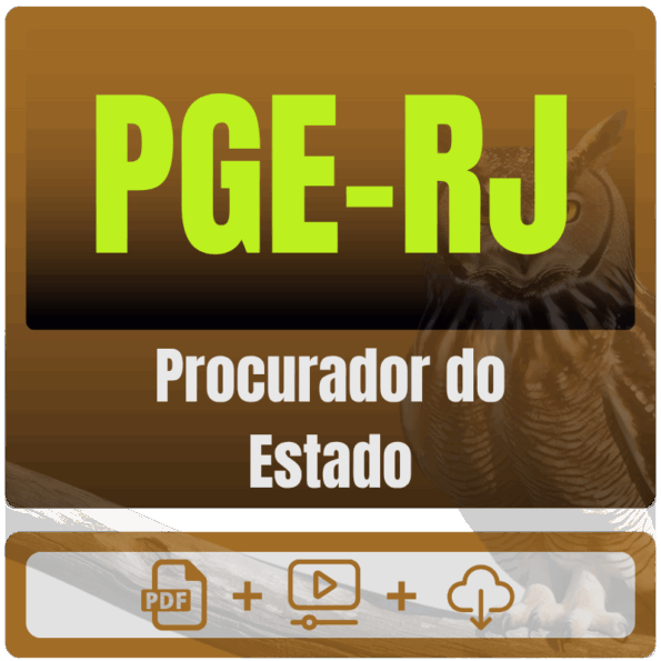 PGE-RJ (Procurador do Estado) Pós-Edital - 2026 - Rateio de Curso | Rateio Concursos | Melhor Site de Rateio de Cursos