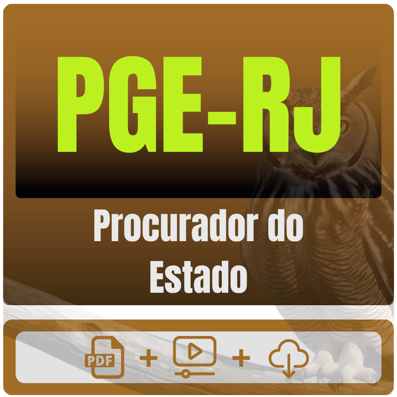 PGE-RJ (Procurador do Estado) Pós-Edital - 2026 - Rateio de Curso | Rateio Concursos | Melhor Site de Rateio de Cursos