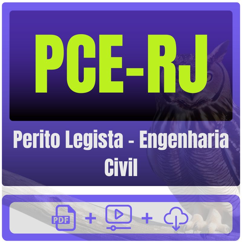 PCE-RJ (Perito Legista - Engenharia Civil) Pacote