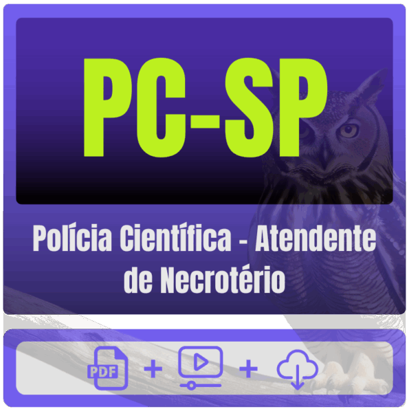 PC-SP (Polícia Científica - Atendente de Necrotério) Pacote Completo