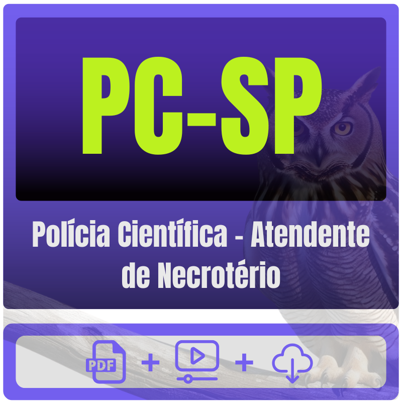 PC-SP (Polícia Científica - Atendente de Necrotério) Pacote Completo