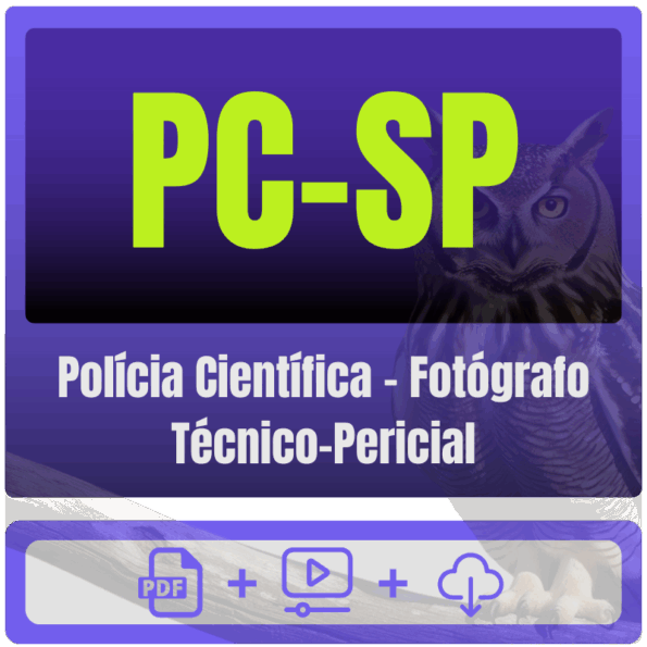 PC-SP (Polícia Científica - Fotógrafo Técnico-Pericial) Pacote Completo