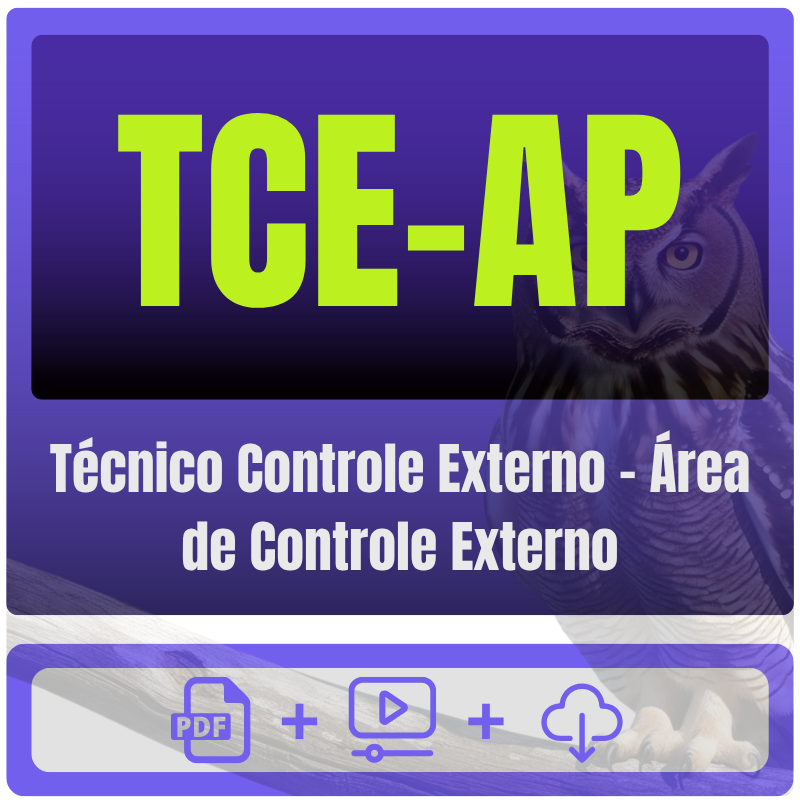 TCE-AP (Técnico Controle Externo - Área de Controle Externo) Pacote