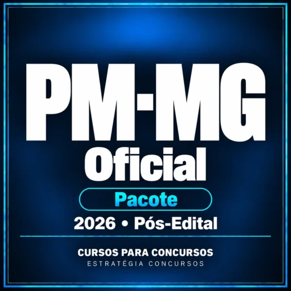 Pacote para PM-MG (Oficial) 2026 (Pós-Edital) — Estratégia Concursos — Cursos para Concursos