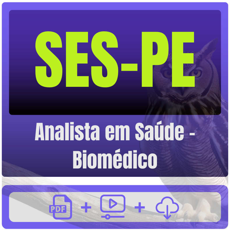 SES-PE (Analista em Saúde - Biomédico) Pacote