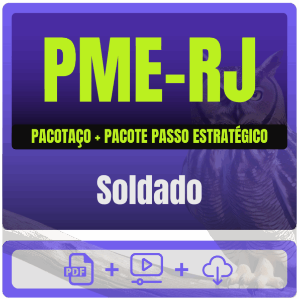 PME-RJ (Soldado) Pacotaço - Pacote Teórico + Pacote Passo