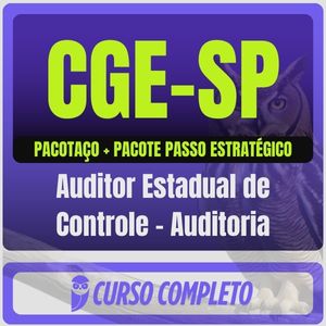 CGE-SP (Auditor Estadual de Controle - Auditoria) Pacotaço - Pós-Edital - 2025