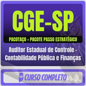 CGE-SP (Auditor Estadual de Controle - Contabilidade Pública e Finanças) Pacotaço - Pós-Edital - 2025