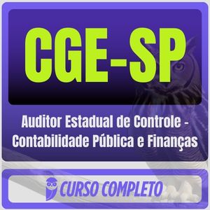 CGE-SP (Auditor Estadual de Controle - Contabilidade Pública e Finanças) Pós-Edital - 2025