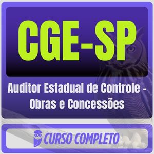 CGE-SP (Auditor Estadual de Controle - Obras e Concessões) Pós-Edital - 2025
