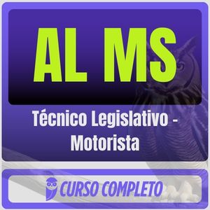 AL MS (Técnico Legislativo - Motorista) Pós-Edital - 2025