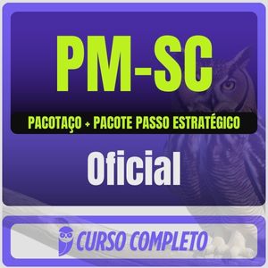 PM-SC (Oficial) Pacotaço - Pacote Teórico + Pacote Passo Estratégico