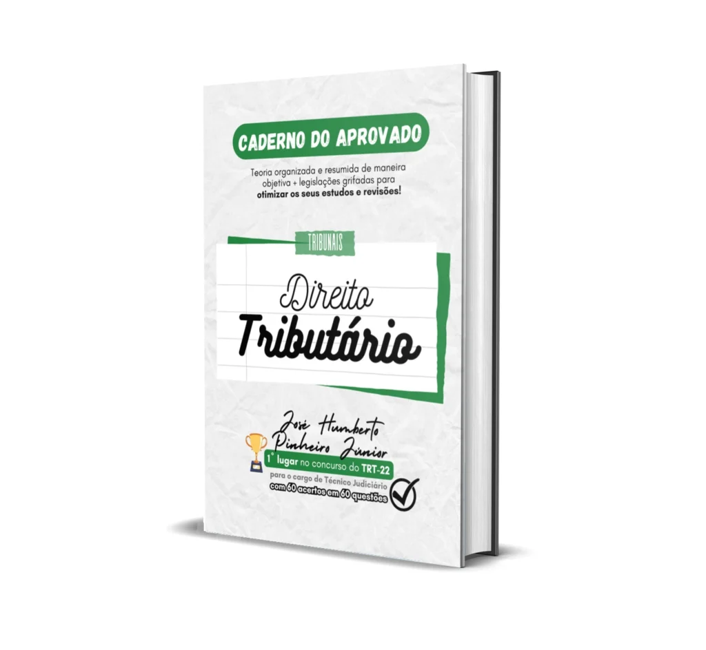 Direito Tributário - Caderno do Aprovado - Rateio de Curso | Rateio Concursos | Melhor Site de Rateio de Cursos