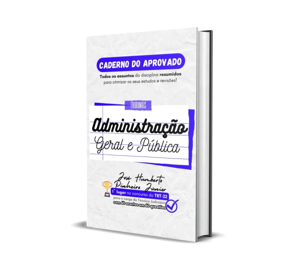 Administração Geral e Pública + Gestão de Pessoas - Caderno do Aprovado - Rateio de Curso | Rateio Concursos | Melhor S