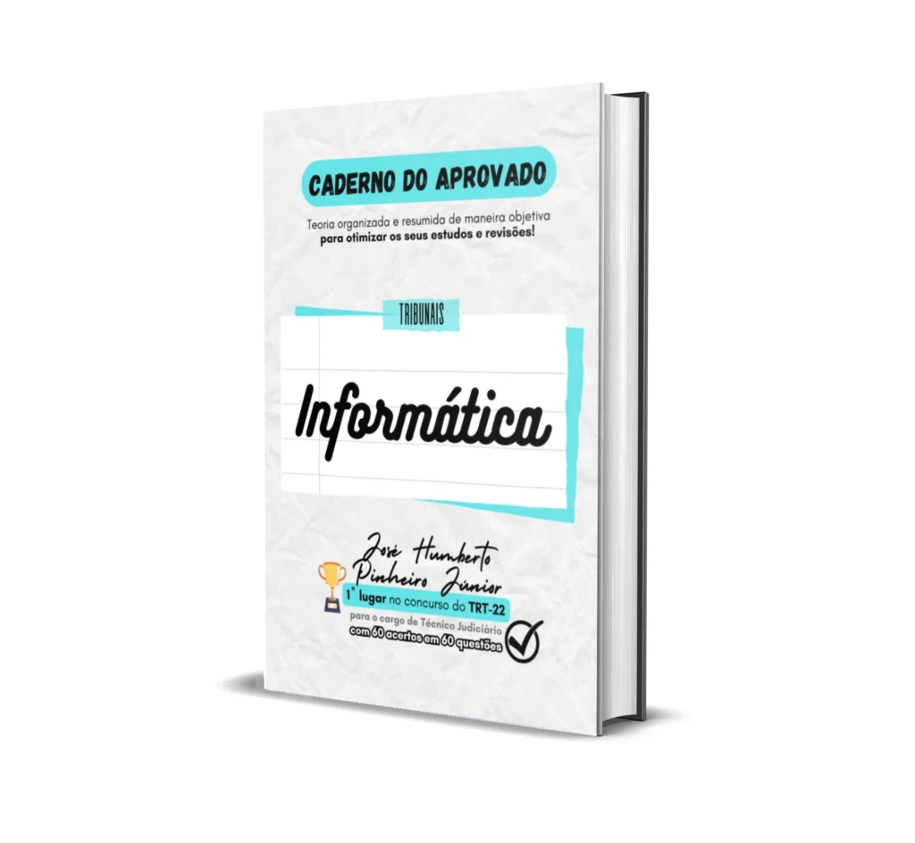 Informática - Caderno do Aprovado - Rateio de Curso | Rateio Concursos | Melhor Site de Rateio de Cursos